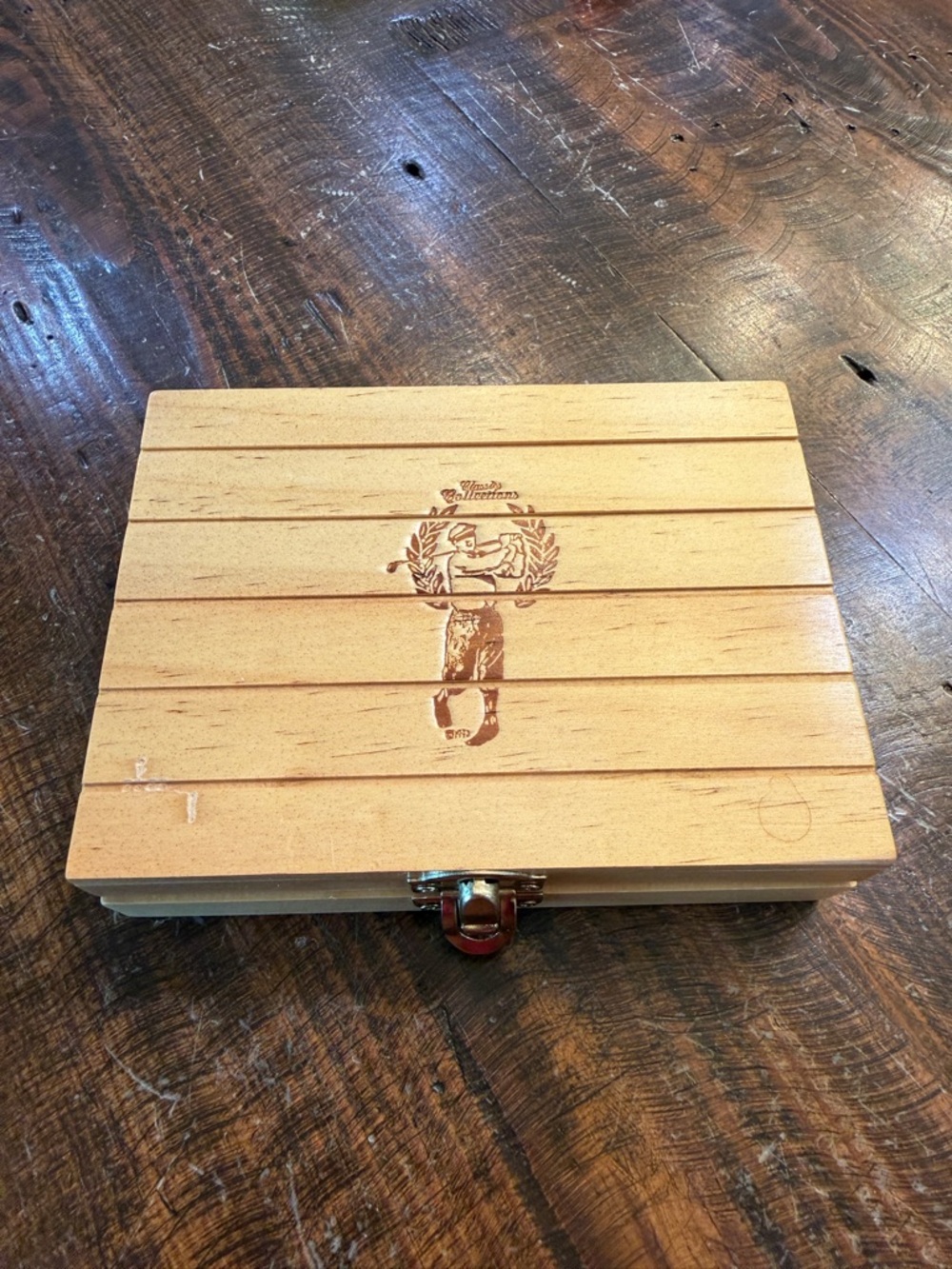 Wooden Card Game Case - Natural Wood